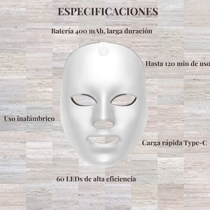 Máscara LED 7 Colores-Cuidado Facial