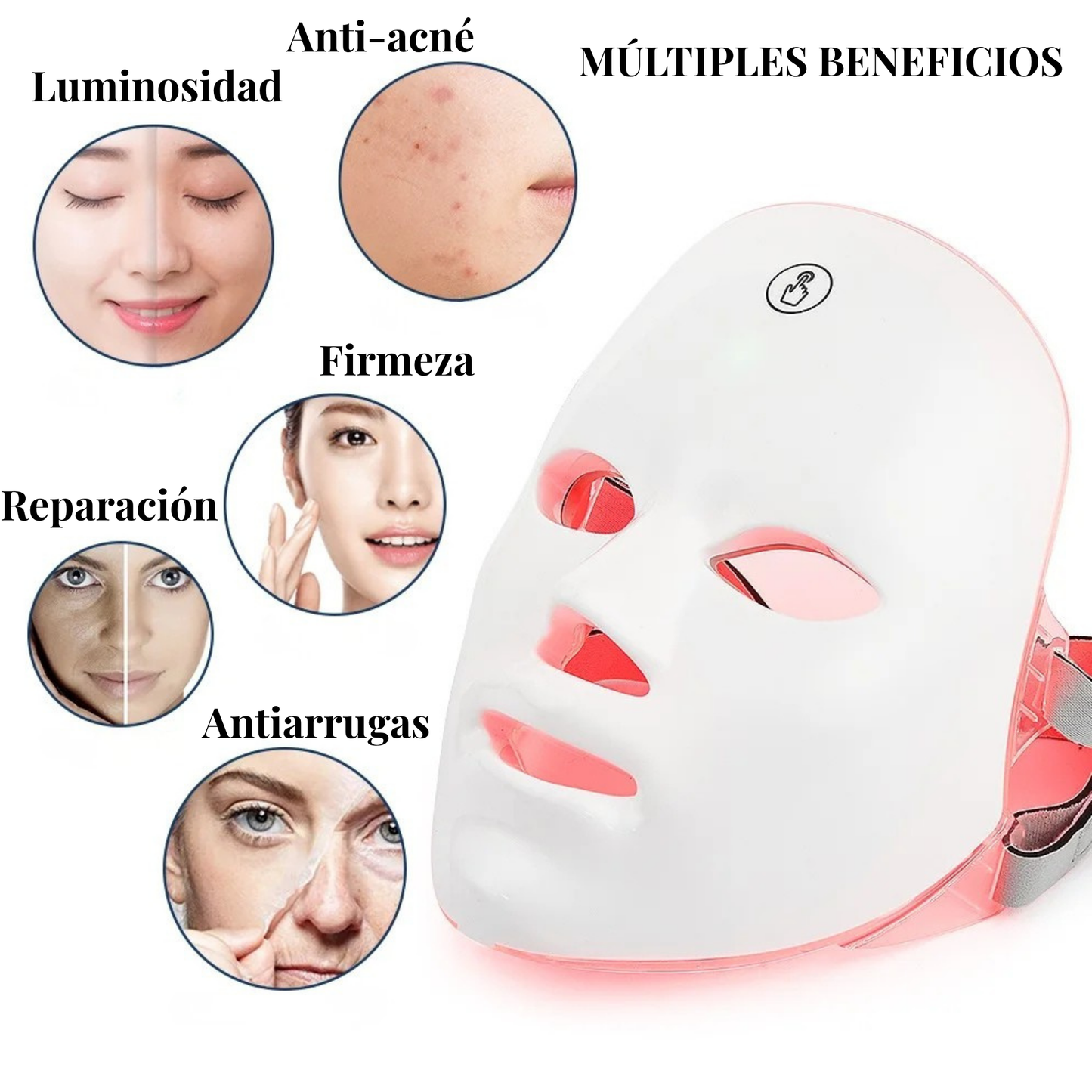 Máscara LED 7 Colores-Cuidado Facial
