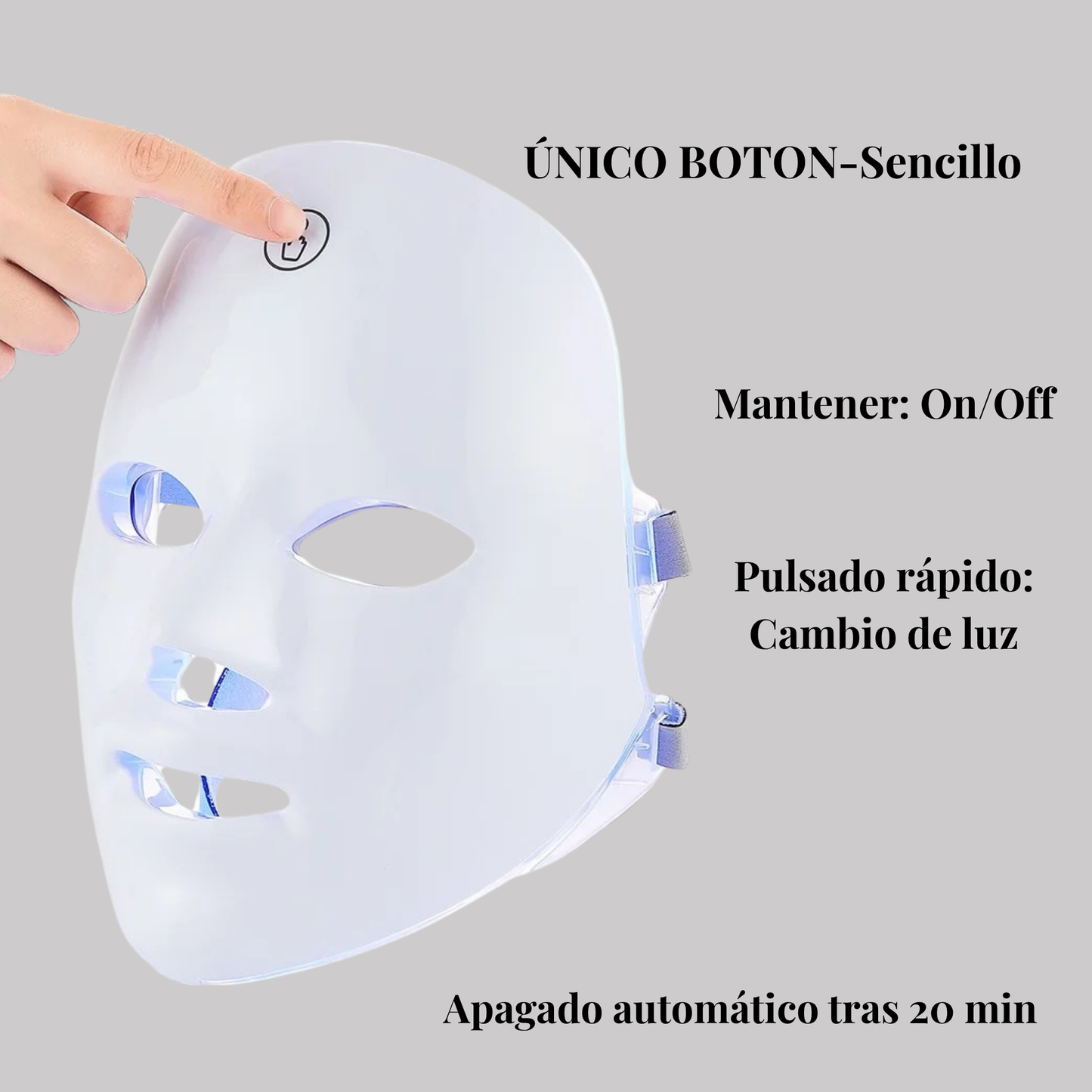 Máscara LED 7 Colores-Cuidado Facial